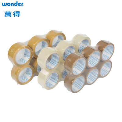 Menutup BOPP Self Adhesive Tape, dicetak 3 inci Bopp Tape dengan 76.2mm Inner Core