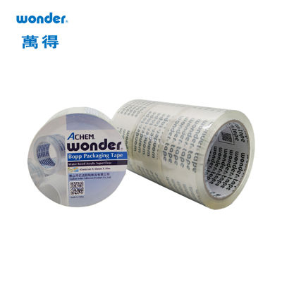 Super Clear Low Noise BOPP Packing Tape Adhesive Kuat Berbasis Air
