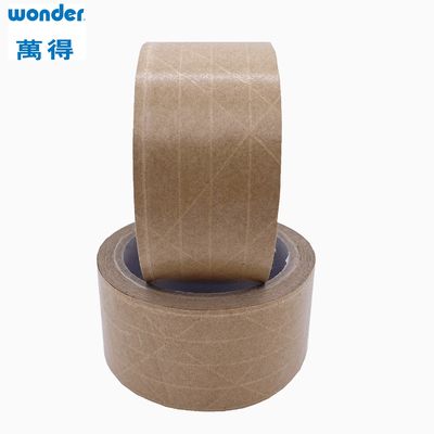 Self Adhesive White Kraft Paper Tape 0.130mm Ketebalan Berdasarkan Pelarut