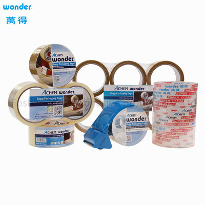 Semi Transparan BOPP Tape Packaging Marketing 0,038mm Berbasis Air