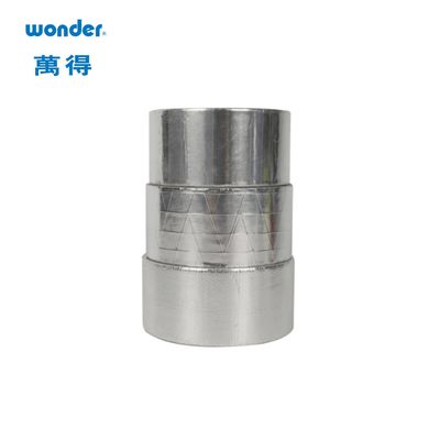 Kekuatan Penutup Cuaca Dingin Pita Foil Aluminium Lebar 36mm Perak Lengket