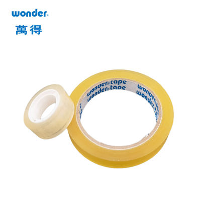 Acrylic Adhesive BOPP Tape Stamping Jelas 30m Panjang Custom