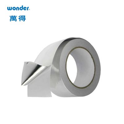 Waterproof Strong Aluminium Foil Tape Silver Sealing Dengan Film Bopp