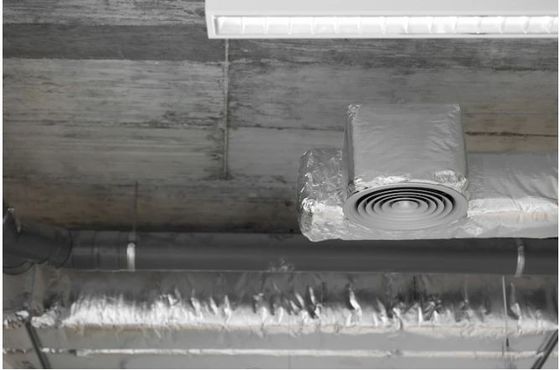 Dekoratif Waterproof Aluminium Foil Adhesive Sealing Tape Lebar 48mm