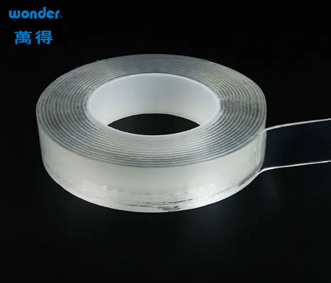 Tape nano transparan sisi ganda tanpa jejak yang dapat dilepas dapat didaur ulang