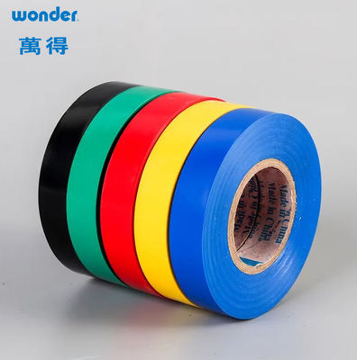 Tape Self-Adhesive PVC yang berkilau, Eco Friendly Flame Retardant Insulation Tape Biru