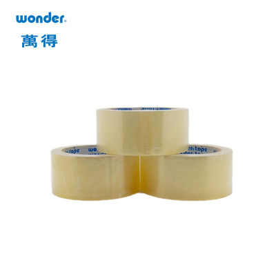 Pita Kemasan BOPP Transparan 48mm X 50m Tekanan Hot Melt Sensitive Adhesive