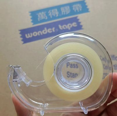 DIY Clear BOPP Stationery Tape 18mm Lebar Kuning Individual Untuk Proyek