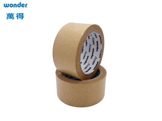 Karet dasar Kraft Packing Tape, Self Adhesive Air Aktif Kraft Tape