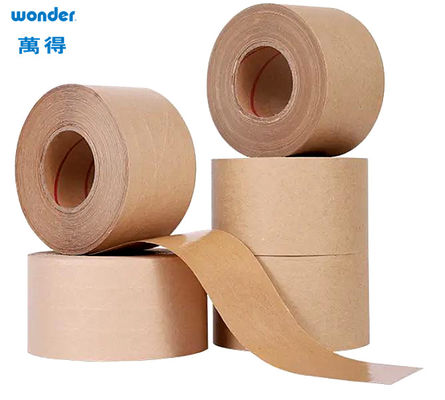 Tape kertas kraft karet aktif yang dapat ditulis dengan air lebar 1200mm