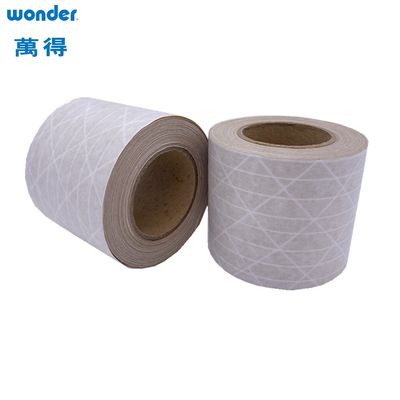 Tape kertas kraft berwarna cokelat yang diaktifkan air lebar 1200mm untuk kotak
