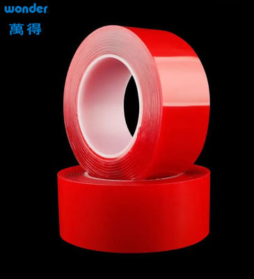 Perekat yang kuat Tape merah NANO Roll Custom Mudah dipasang Perekat