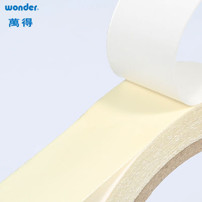 Wonder No. 63342 90mic Solvent berbasis Double Sisi Tissue Tape Dengan Rilis Kertas