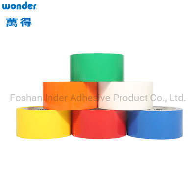 Pita kemasan BOPP berwarna dengan Low VOC Water Based Acrylic Adhesion 0,052mm Ramah lingkungan