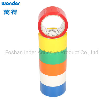 Pita kemasan BOPP berwarna dengan Low VOC Water Based Acrylic Adhesion 0,052mm Ramah lingkungan