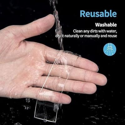 Nano Double Side Adhesive Tape Washable Strong Sticky Reusable Transparent Tape for Household Industrial Mounting Tapes in Blister Packing