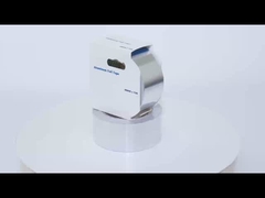 Tape foil termal aluminium perak 0.1mm Ketebalan Adhesif yang kuat