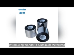 Film Metalized Type BOPP Packing Tape 0.055mm Pelestarian Panas